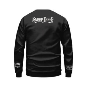 Snoop Dogg Gin Art Black Crewneck Sweatshirt