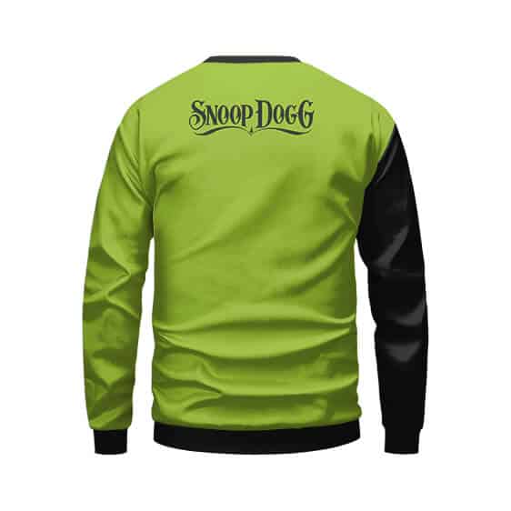 Snoop Dogg Portrait Art Green & Black Sweatshirt