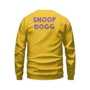 Snoop Dogg S Logo Minimalist Yellow Sweatshirt