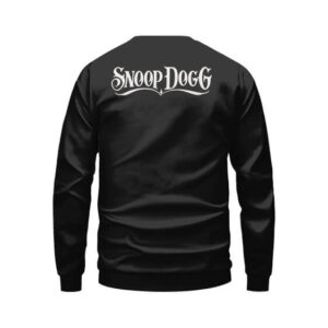 Snoop Dogg Typography & Paisley Art Black Sweater
