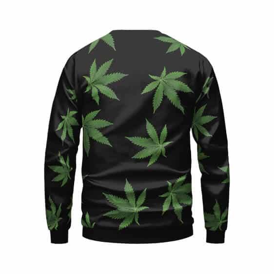 Snoop Dogg X Cannabis Pattern Crewneck Sweater