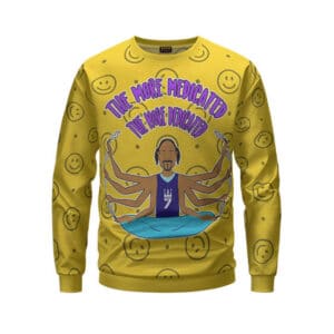 Snoop The More Medicated Yellow Crewneck Sweater