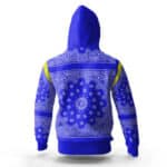 Super Bowl Halftime Blue & Yellow Bandana Hoodie
