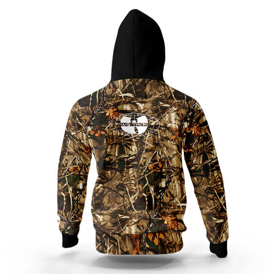 Wu-Tang Clan Camouflage Design Hooded Jacket