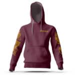 Wu-Tang Clan Iconic Dragon Logo Burgundy Hoodie