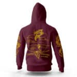 Wu-Tang Clan Iconic Dragon Logo Burgundy Hoodie