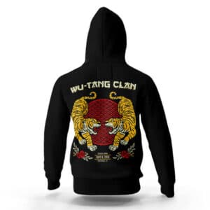 Wu-Tang Clan Iconic Tigers Design Black Hoodie