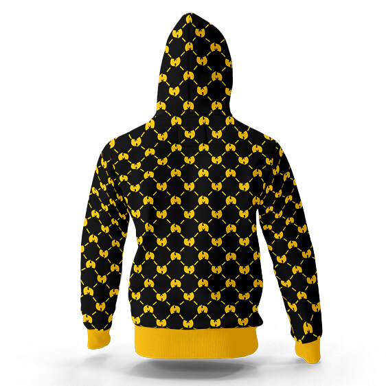 Wu-Tang Clan Logo Honeycomb Pattern Hooded Jacket