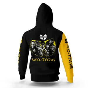 Wu-Tang Clan Members Logo Yellow Skull Hoodie