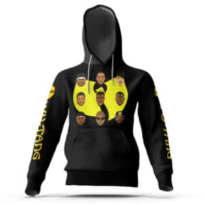 Wu-Tang Member's Pixel Art Black Hooded Jacket