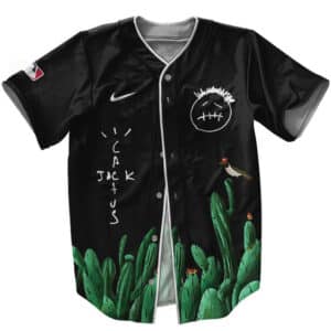 Cactus Jack Cactus Design Artwork Baseball Shirt