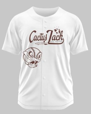 Cactus Jack Travis Scott White Baseball Jersey