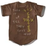 Cactus Jack Turn It Up Brown Baseball Jersey