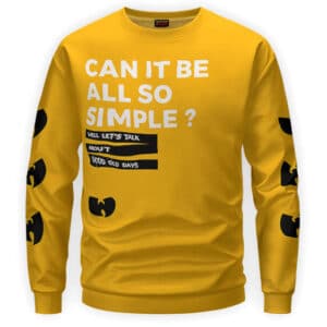 Can It Be All So Simple? Wu-Tang Clan Sweater