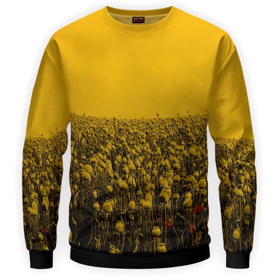 Classic Wu-Tang Clan Field Artwork Yellow Sweater
