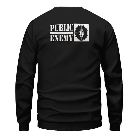 Fight The Power Logo Public Enemy Black Sweater