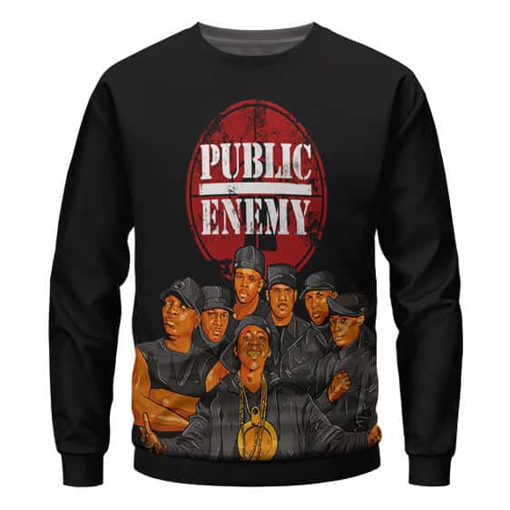 Hip Hop Group Public Enemy Members Sweatshirt