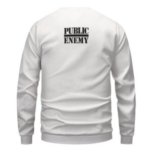 Public Enemy Crew Members White Sweatshirt