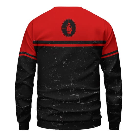 Public Enemy Members Black Red Crewneck Sweater