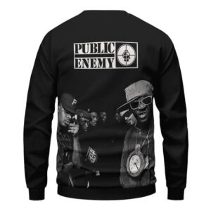 Public Enemy Members Monochrome Art Sweatshirt