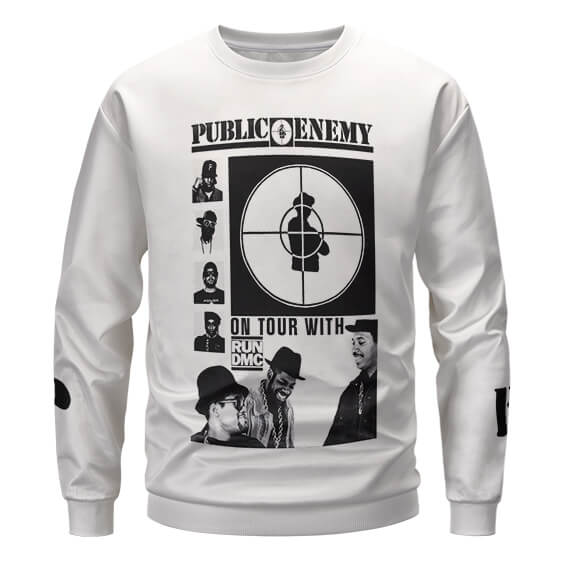 Public Enemy X Run DMC Photo Art Sweatshirt