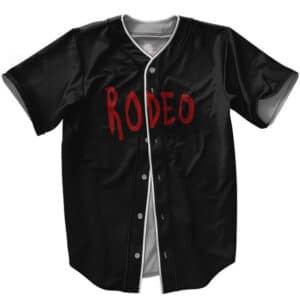 Rodeo Travis Scott Black Baseball Uniform
