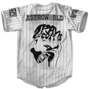 Travis Scott Astroworld 91 White Baseball Shirt
