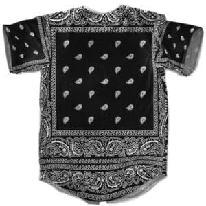 Travis Scott Bandana Design Black Baseball Shirt