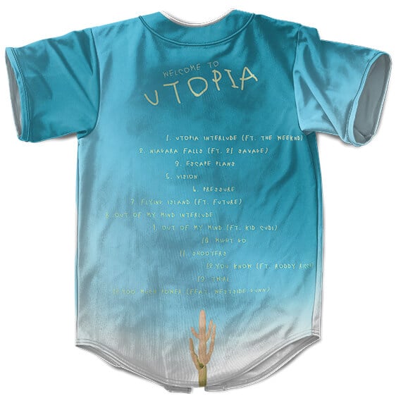 Welcome to Utopia Cactus Jack Blue Baseball Shirt