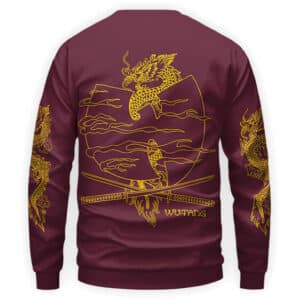 Wu-Tang Clan Dragon Maroon Sweatshirt
