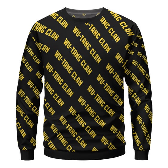 Wu-Tang Clan Word Pattern Vector Art Sweatshirt