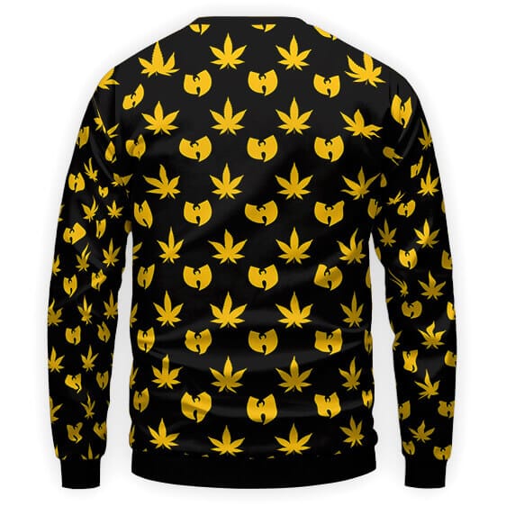 Wu-Tang Clan x Weed Logo Pattern Crewneck Sweater