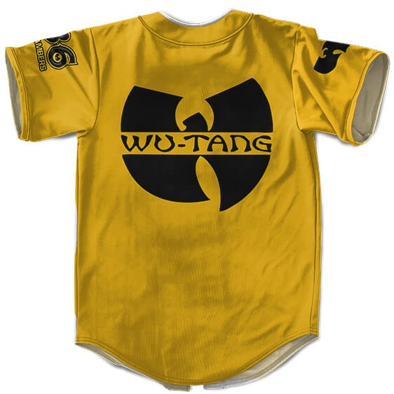 36 Chambers Wu-Tang Clan Yellow Baseball Shirt