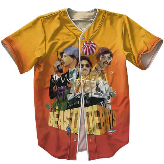 Beastie Boys Art Design Gradient Baseball Shirt