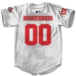 Beastie Boys Head Art 00 White Baseball Shirt