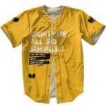 Can It Be All So Simple Lyrics Art MLB Jersey