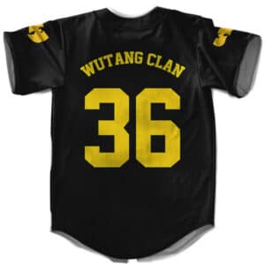 Dope Wu-Tang Clan 36 Cream Logo Baseball Uniform