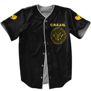 Dope Wu-Tang Clan 36 Cream Logo Baseball Uniform