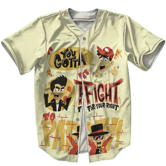 Fight For Your Right To Party Art Baseball Shirt