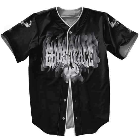 Ghostface Killah Smoke Art Black Baseball Jersey