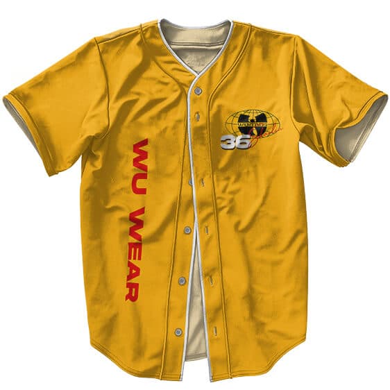 Wu-Tang 36 Shaolin Wear Logo Baseball Uniform