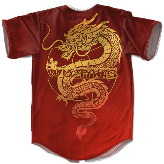 Wu-Tang Chinese Dragon Logo Red MLB Jersey