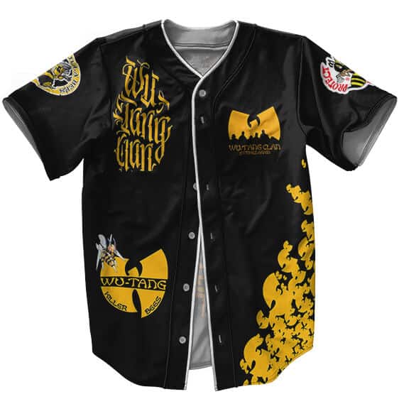 Wu-Tang Clan Killer Bees Logo Baseball Shirt
