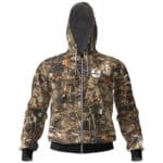 Abstract Camouflage Wu-Tang Clan Logo Zip Hoodie