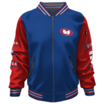 All City Wu Wear Wu Tang Red Blue Varsity Jacket