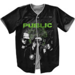Around The Globe Public Enemy Art Baseball Jersey
