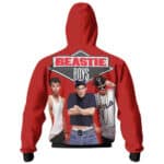 Beastie Boys Members Photo Red Zip-Up Hoodie