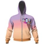 Beastie Boys Members Rainbow Art Zipper Hoodie