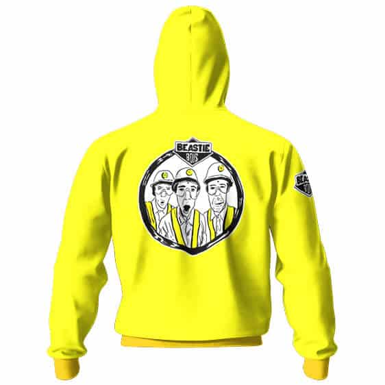 Beastie Boys Members Sketch Logo Art Zip Hoodie