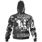 Beastie Boys With Big Chief Poster Zip-Up Hoodie